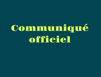 Communiqué officiel